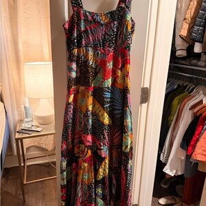 Vince Camuto Multicolor Floral Maxi Dress - Pink, Blue, Green